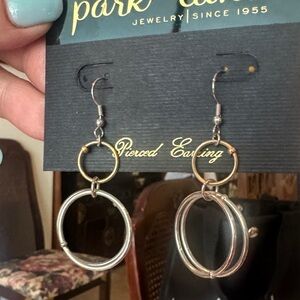 Park Lane Gold and Silver Hoop Earrings
